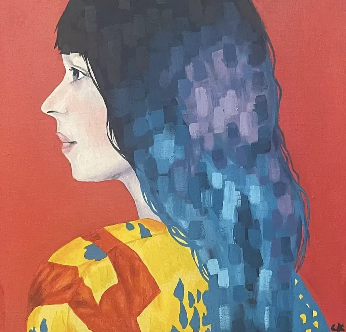 Bright Reflection by Chelsea Klukas, acrylic on canvas, 20 × 20 in