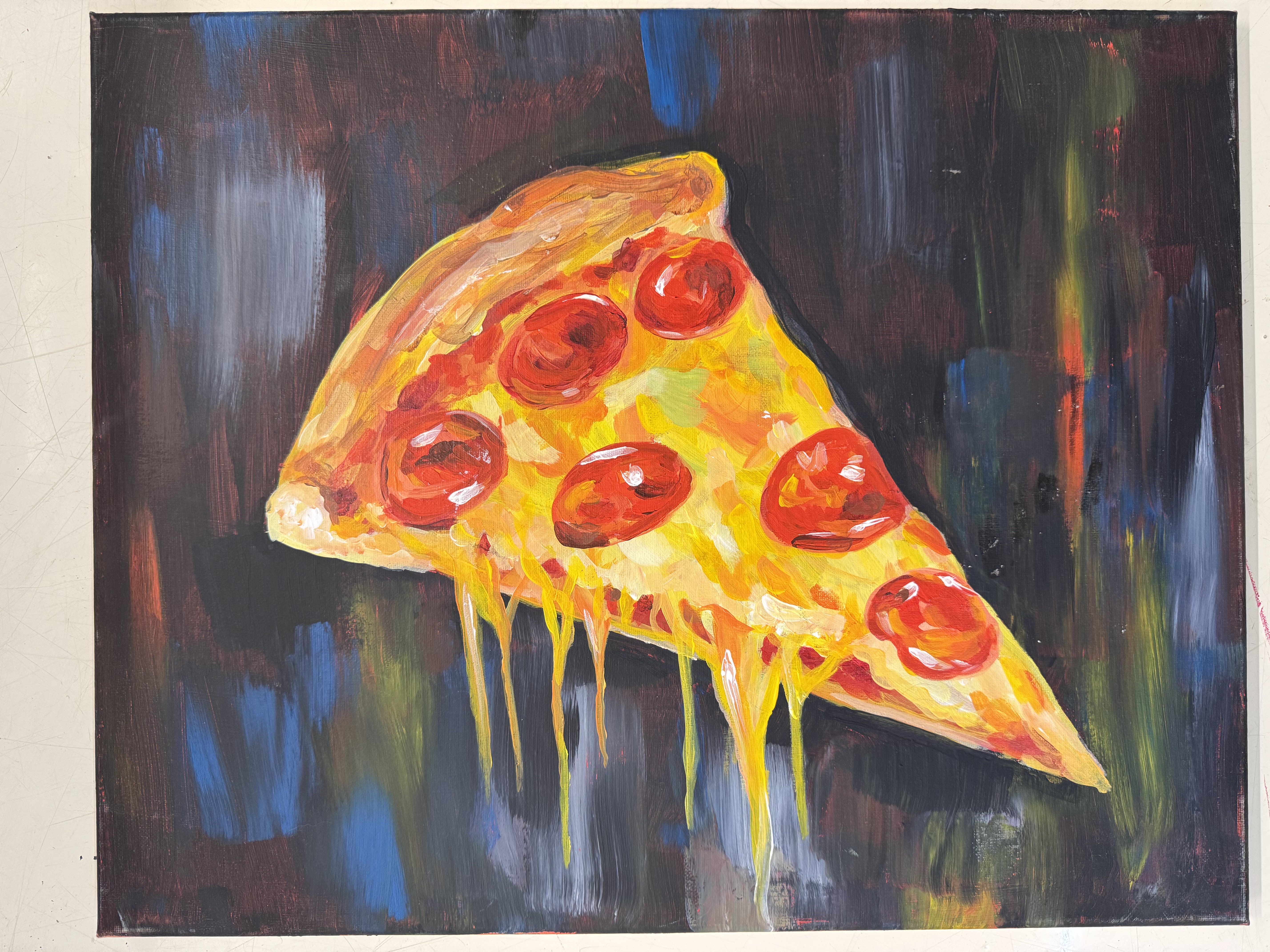 Late Night Slice by Chelsea Klukas, acrylic on canvas