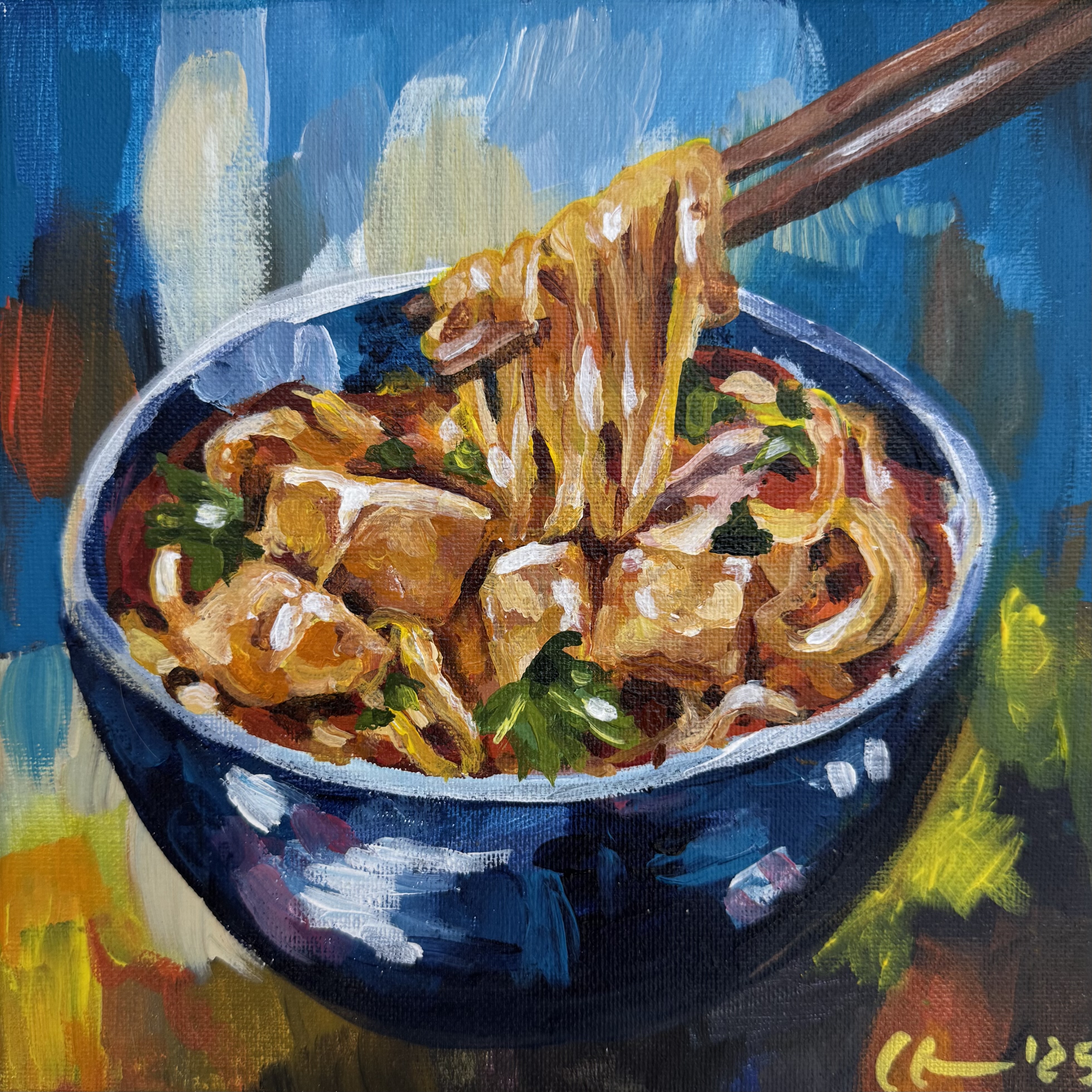 Tofu Bowl by Chelsea Klukas, oil on canvas