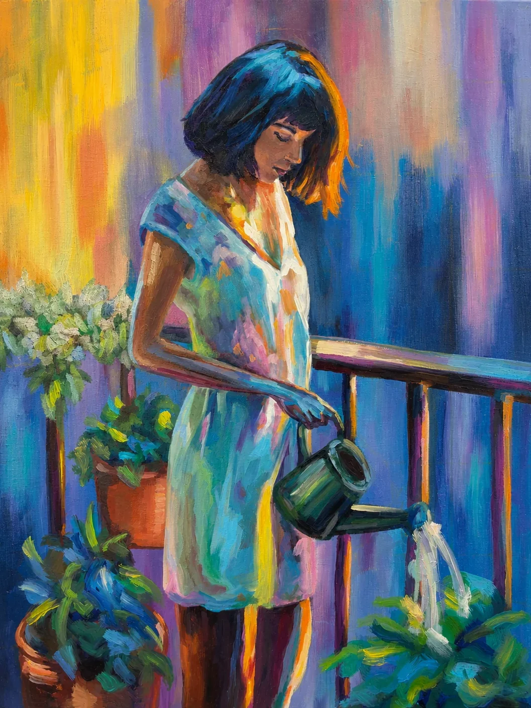 Untended Ritual VI by Chelsea Klukas, oil on canvas, 18 × 24 in