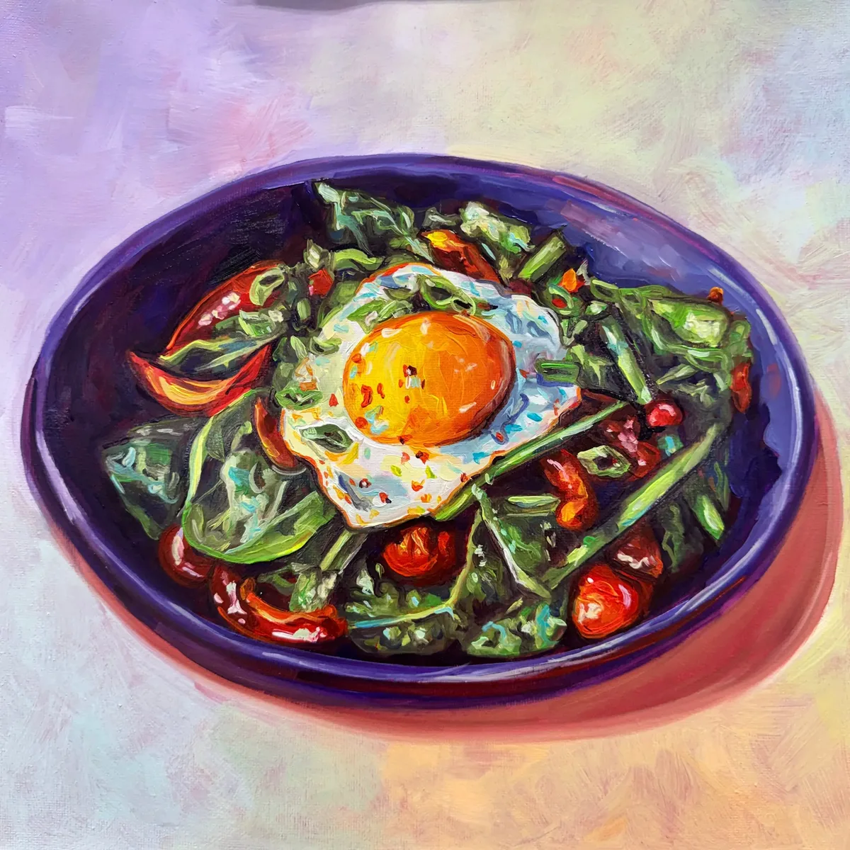 Ga Prow by Chelsea Klukas, oil on canvas, 12 × 12 in