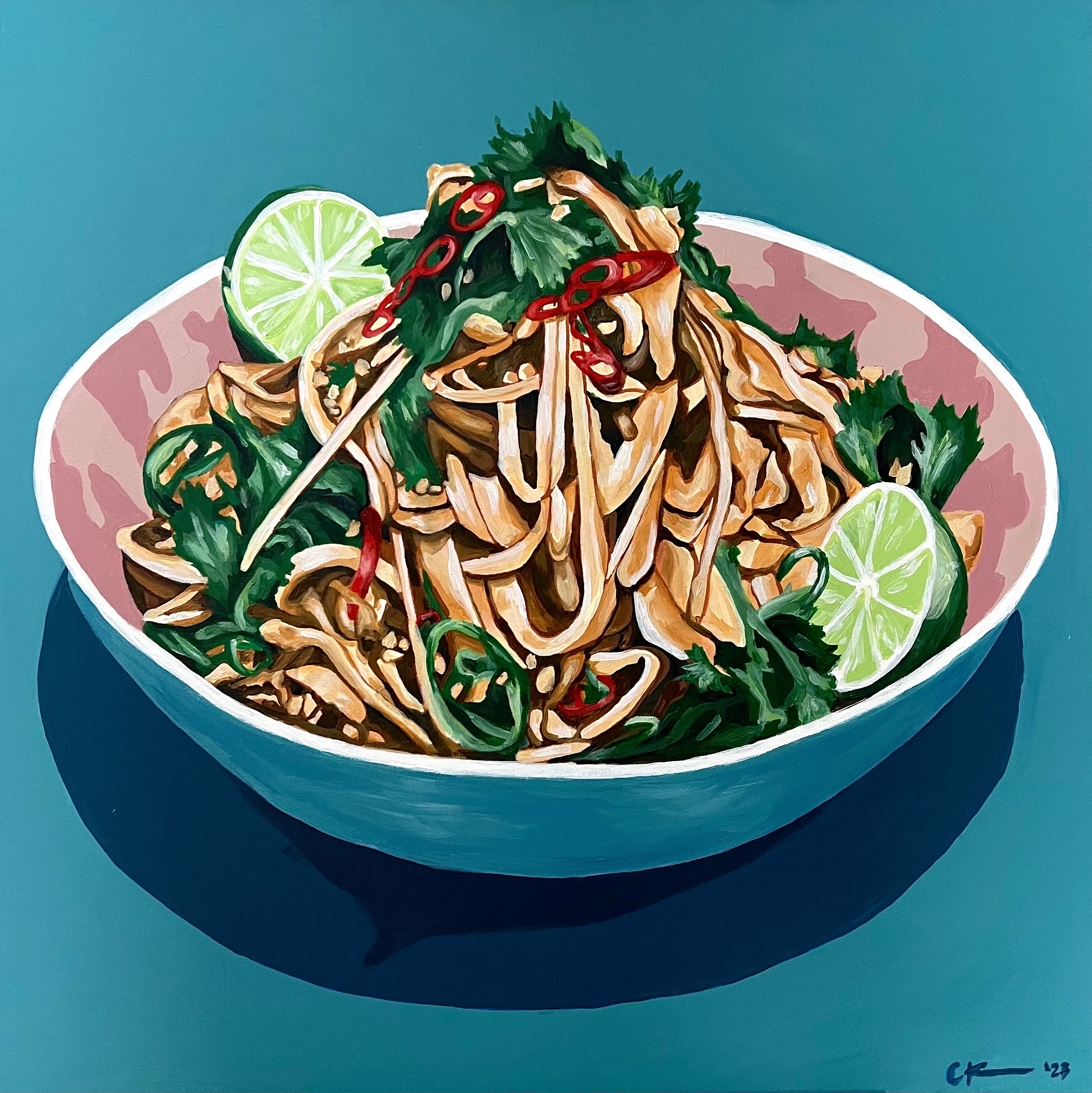 Noodles at Home by Chelsea Klukas, acrylic on canvas