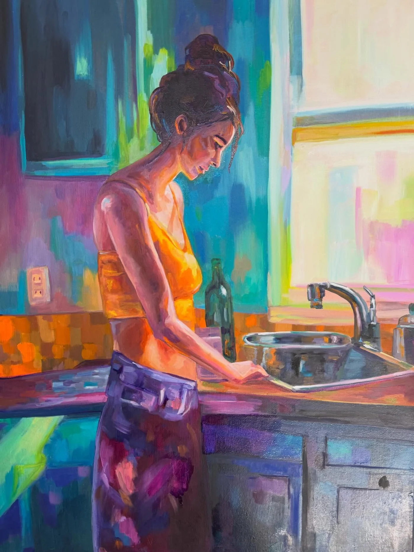 Untended Ritual II by Chelsea Klukas, oil on canvas, 18 × 24 in